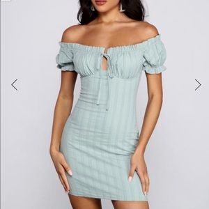 Windsor ruffled mini dress